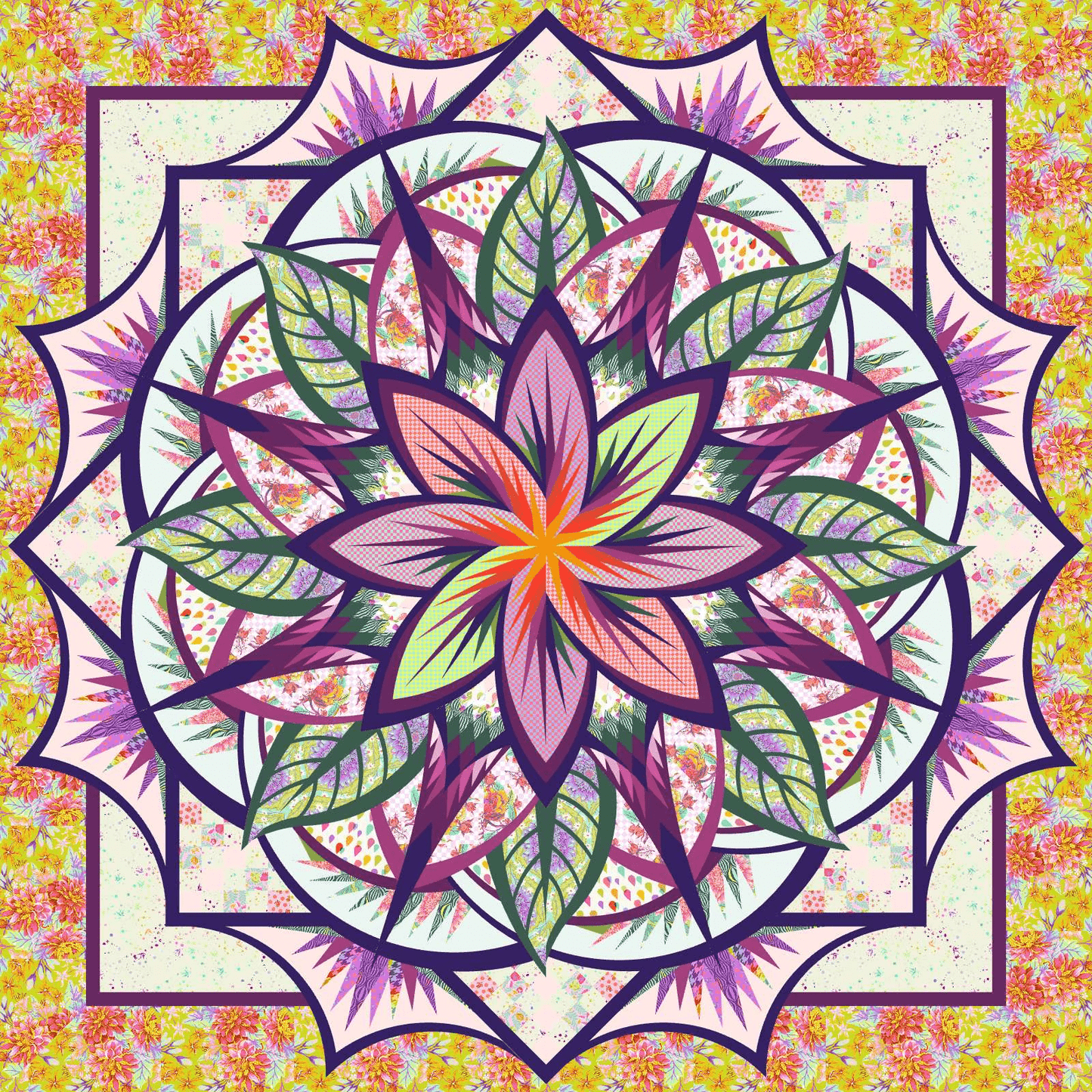The Jungle Magnolia Quilt Kit