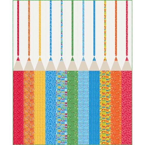 Back to School - Lets Draw - Quilt Kit - Stacy Iest Hsu - KIT20890