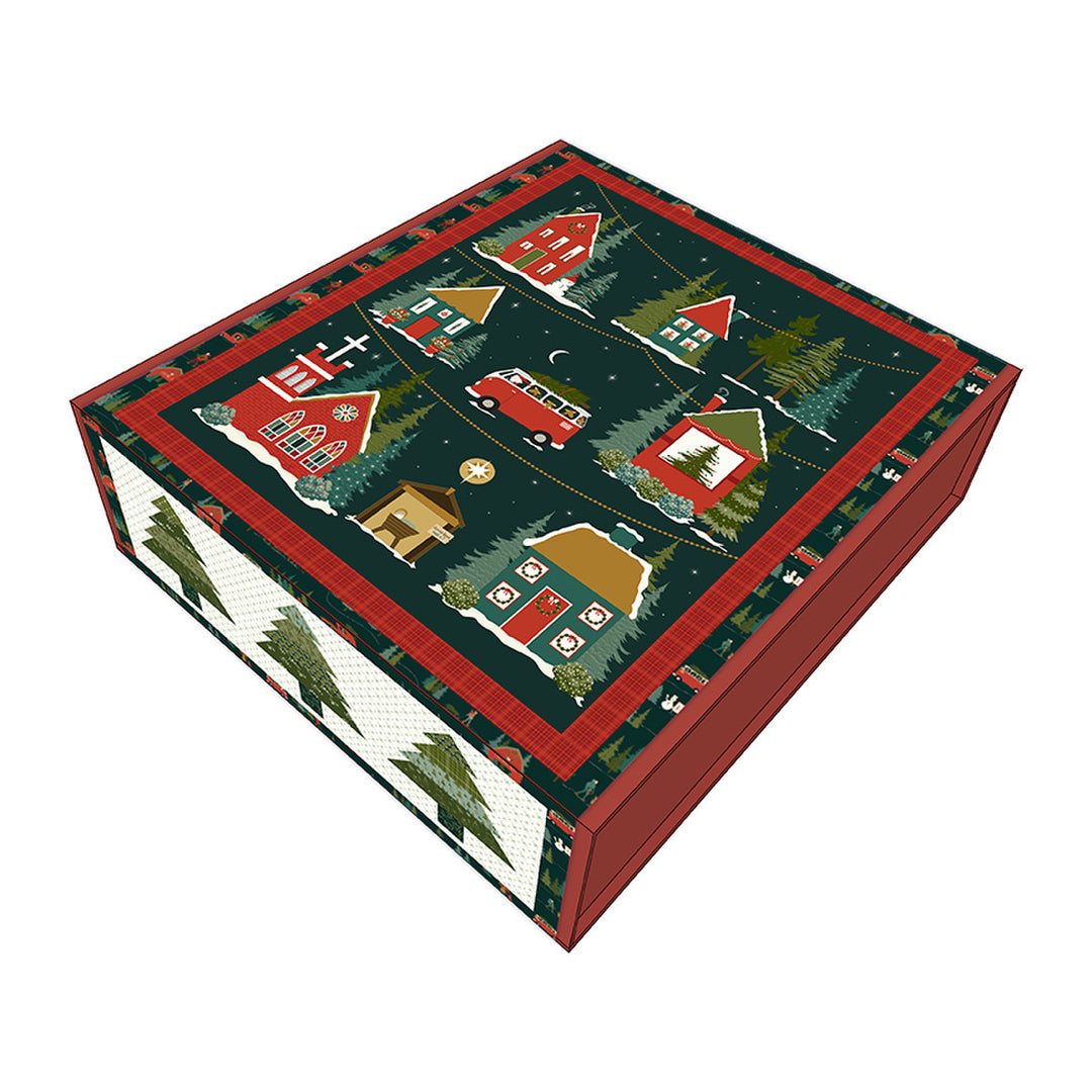 PREORDER - Christmas is in Town - Panel Quilt Boxed Kit - KT-14741 - Quilt Kit