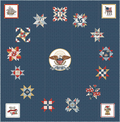 American Independence BOM Quilt Kit with Independence by The RBD Designers