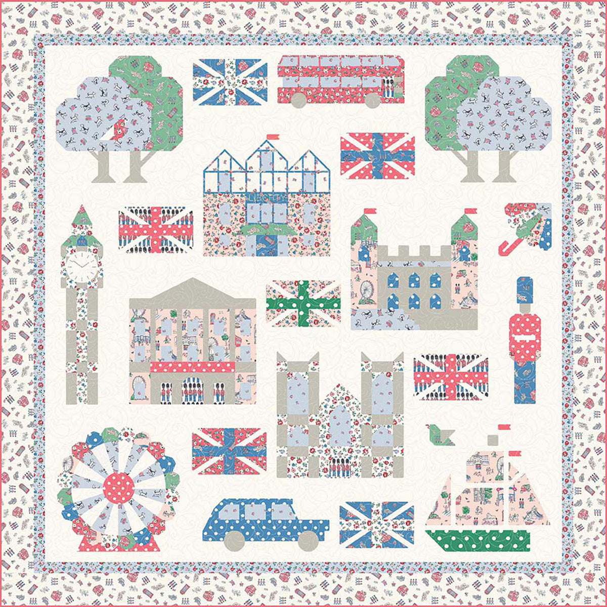 London Town Sampler Quilt Kit (Preorder)