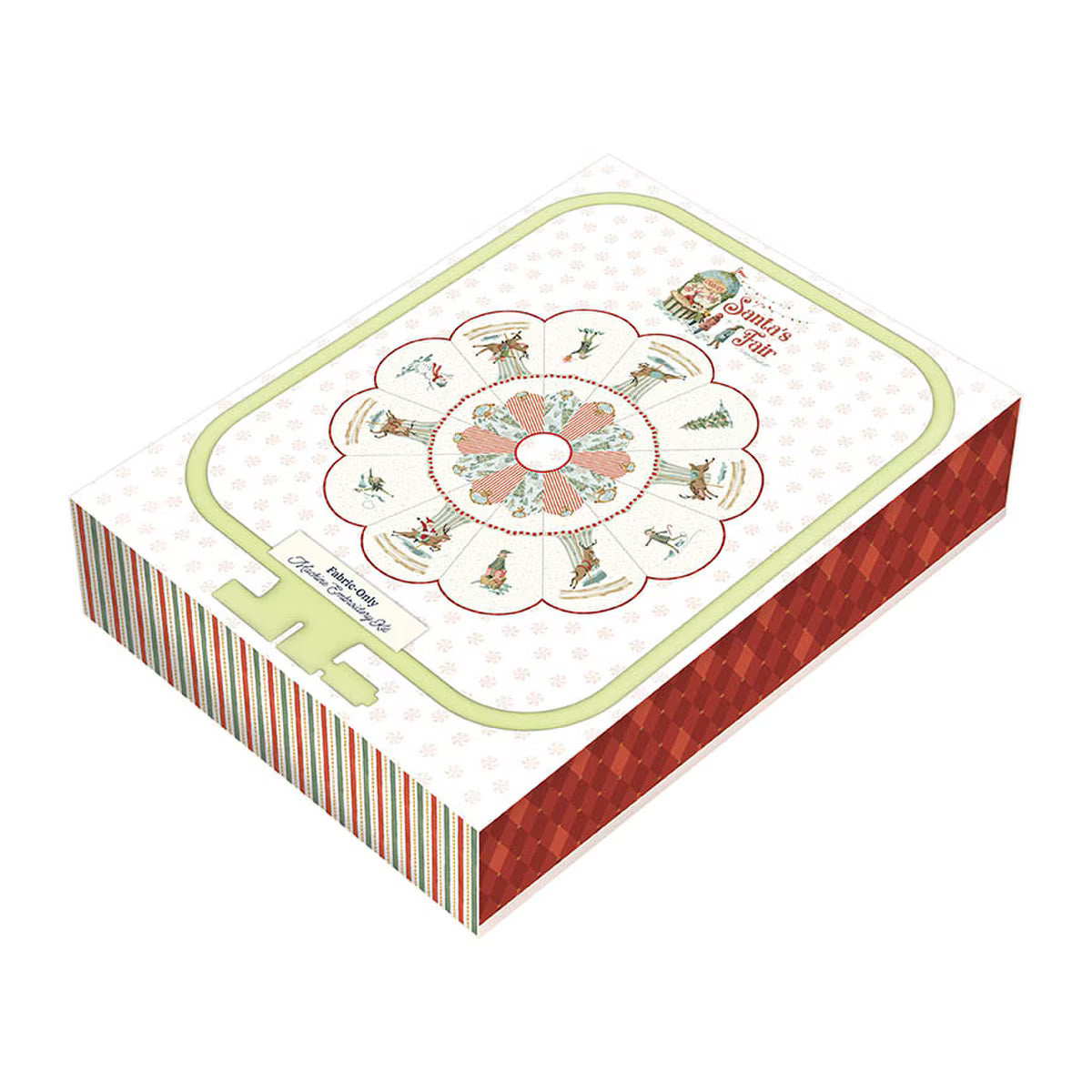 Machine Embroidery Santa's Fair Tree Skirt FABRIC ONLY Kit (Preorder)