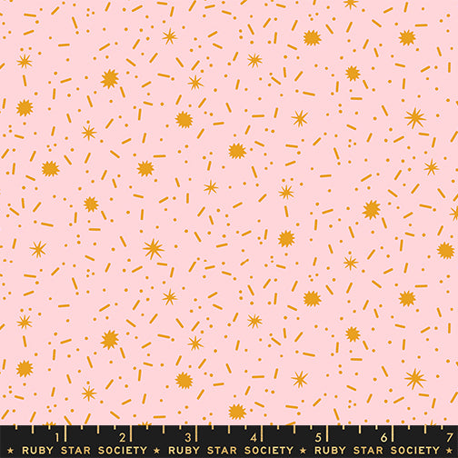 Sugar Rush in Candy Pink quilting fabric, part of the Egg and Friends fabric collection by Kimberly Kight for Ruby Star Society. (SKU: RS3095 13)