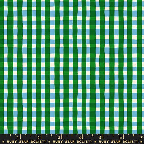 Tablecloth in Verdant quilting fabric, part of the Egg and Friends fabric collection by Kimberly Kight for Ruby Star Society. (SKU: RS3096 16)