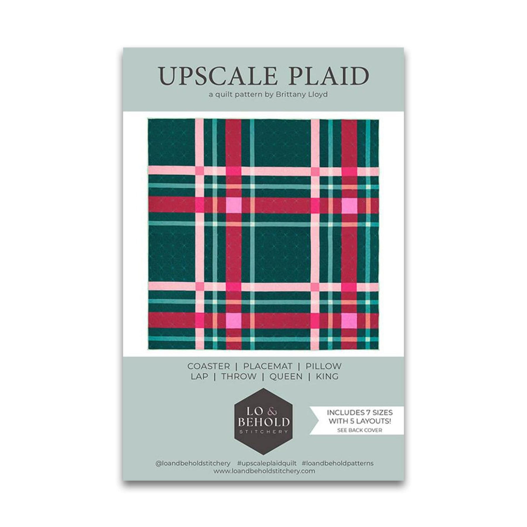 Upscale Plaid - Quilt Pattern - Lo & Behold Stitchery - LBS 127 - Pape