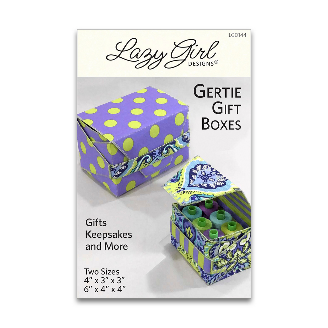 Gertie Gift Boxes - Paper Pattern - Lazy Girl Designs - LGD144