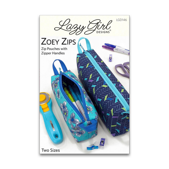 Zoey Zips - Paper Pattern - Lazy Girl Designs - LGD146