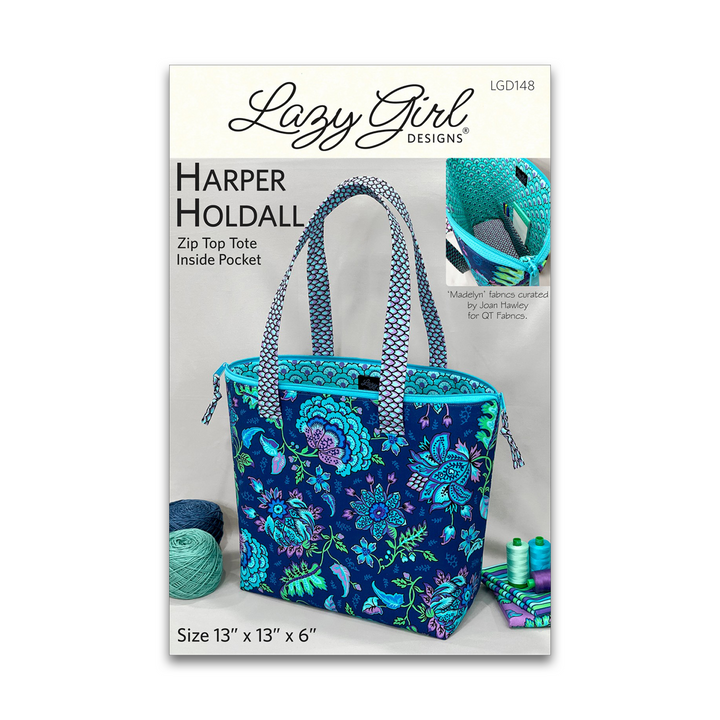 Harper Holdall - Lazy Girl Designs - Printed Bag Pattern