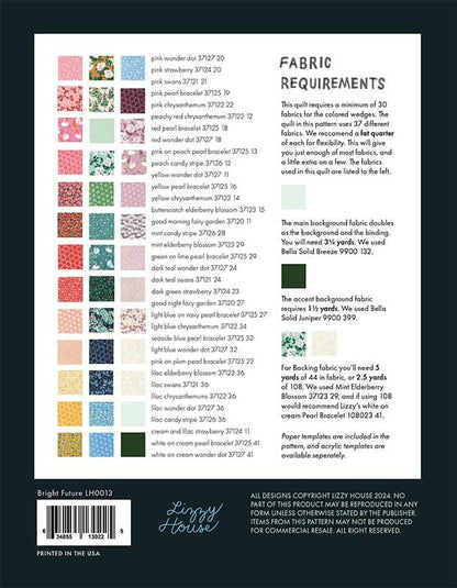 PREORDER - Bright Future Quilt Pattern - Lizzy House - LH 0013 - Printed Pattern