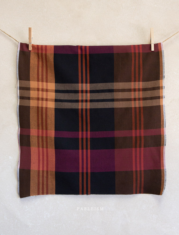 Lumiere - House Dress in Mahogany - Fableism Supply Co - LMR55-02-MAHOGANY - Half Yard