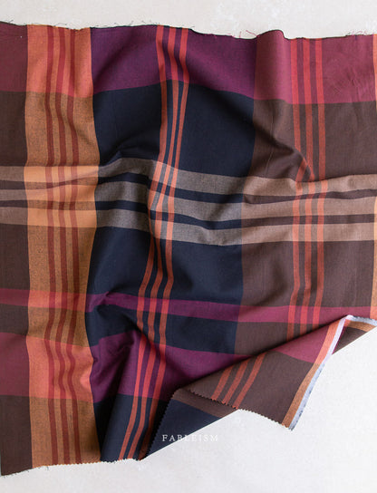 Lumiere - House Dress in Mahogany - Fableism Supply Co - LMR55-02-MAHOGANY - Half Yard