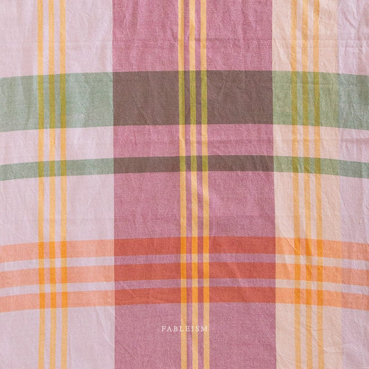 House Dress in Amaranth Fields fabric, part of the Lumiére fabric collection. (SKU: LMR55-02-AMARANTH-FIELDS)