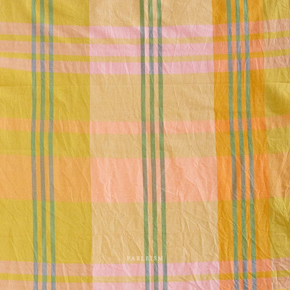 House Dress in sweet pea quilting fabric, part of the Lumiére fabric collection. (SKU: LMR55-02-SWEET-PEA)