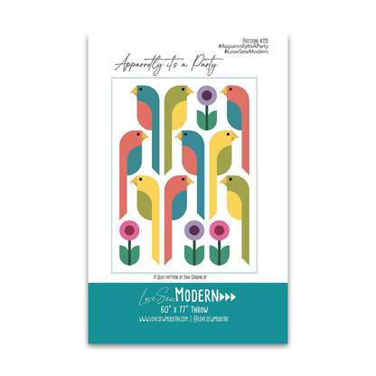 Apparrotly It's a Party Quilt Pattern - Erin Grogan - LSM 115 - Printed Pattern