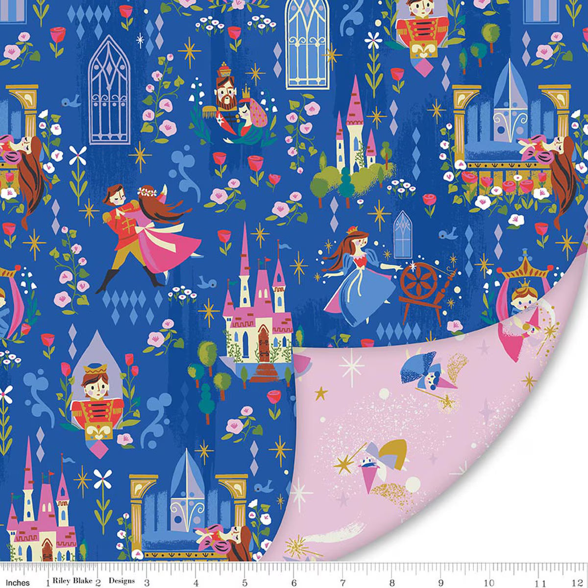 Sleeping Beauty Double Lush Velvet fabric, part of the Double Lush Velvet fabric collection by Jill Howarth (SKU: LV17364)
