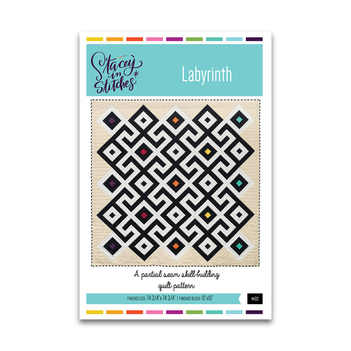 Labyrinth - Stacey in Stitches - Paper Pattern - Quilt Pattern