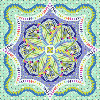 Lakeshore Hosta [Marine] Quilt Kit - Fabric Only (Preorder)