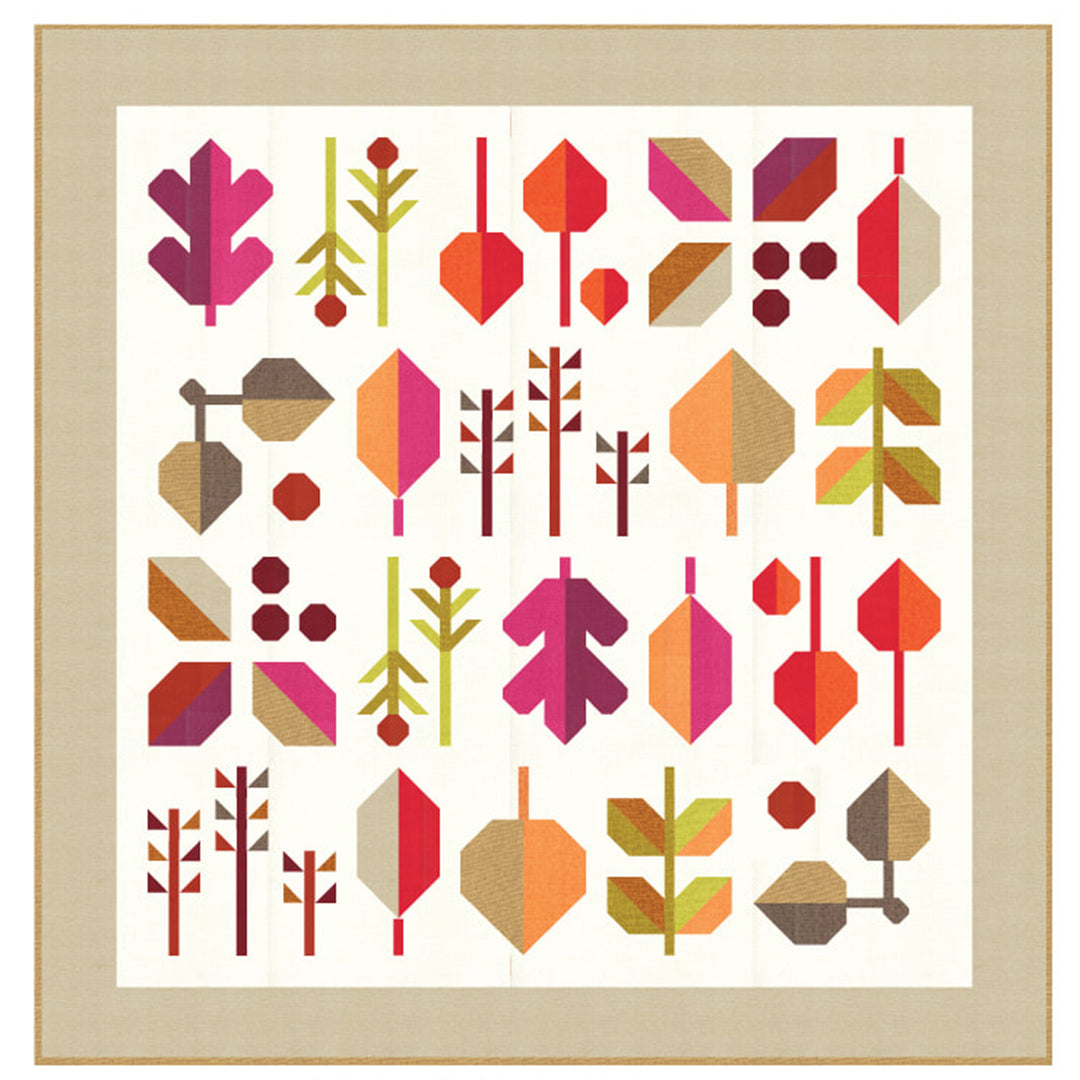 Leaf Press Quilt Kit - Autumn Light - Fabric Only - RPLPKIT-AUTUMN