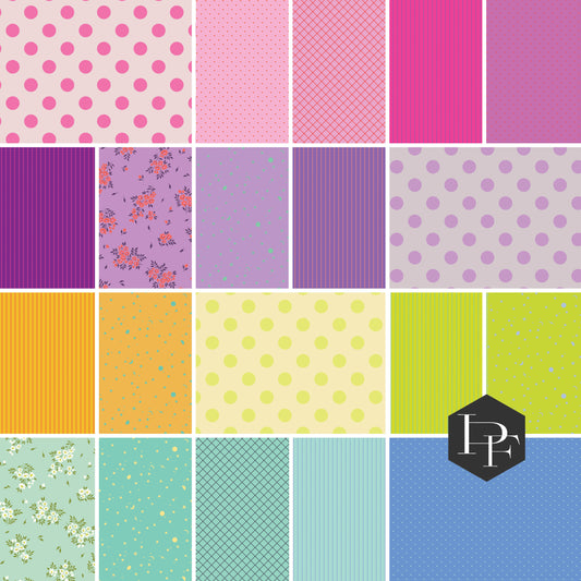 Legendary Coordinates Half Yard Bundle by Tula Pink, 20 pieces (Preorder)