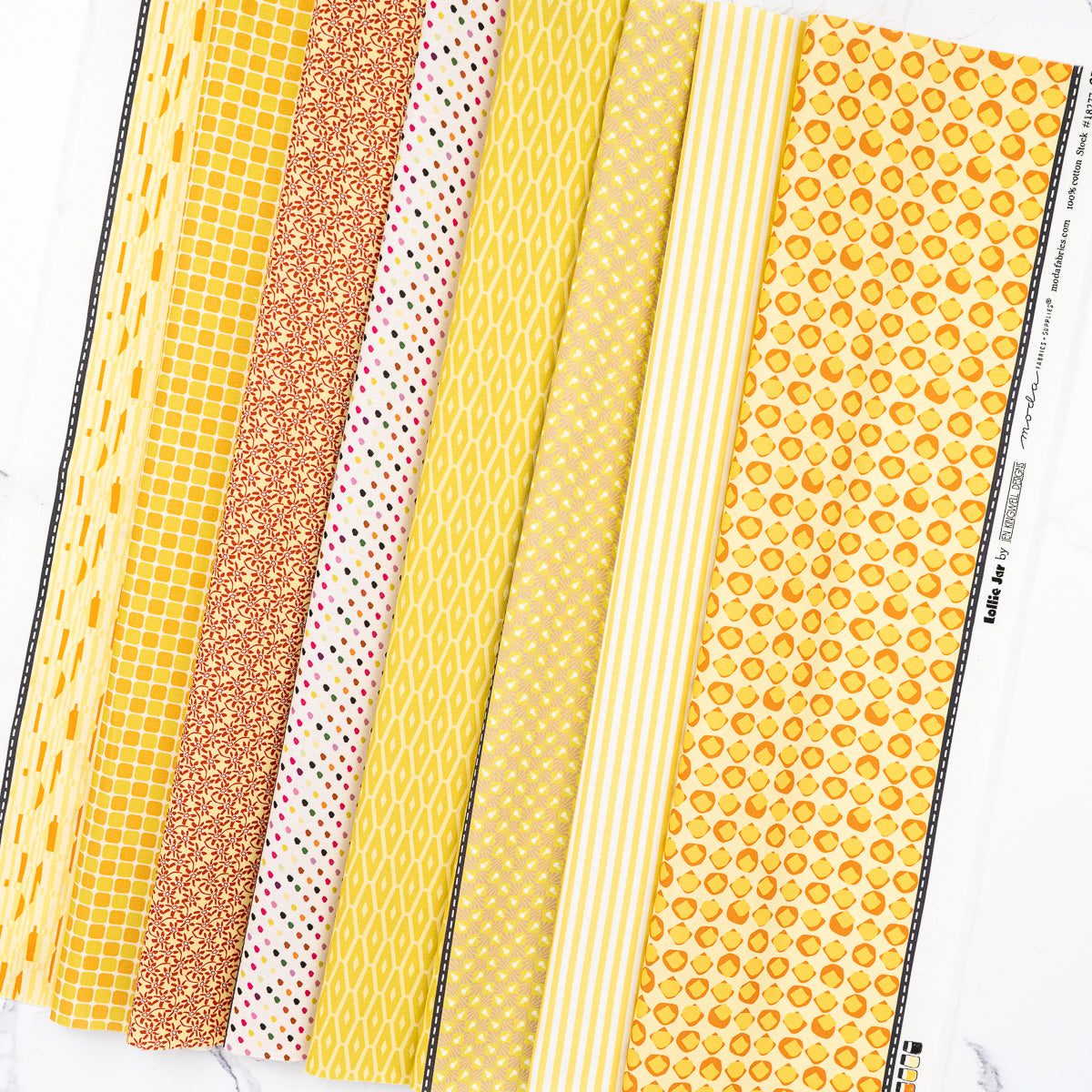 Lollie Jar Yellow - by Jen Kingwell for Moda (Preorder)