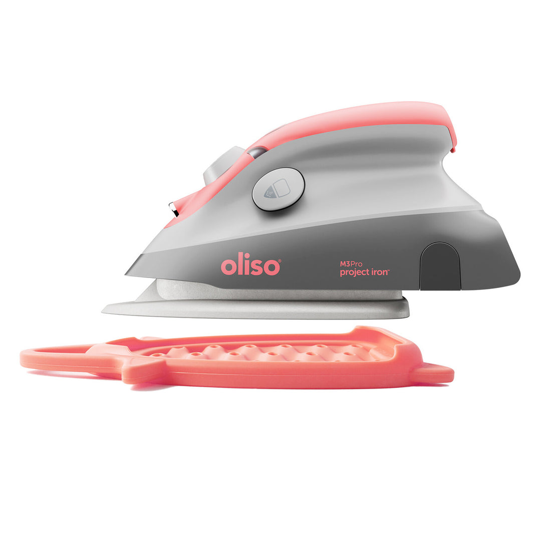 Oliso - Oliso Mini Iron With Trivet - Coral – Pink Door Fabrics