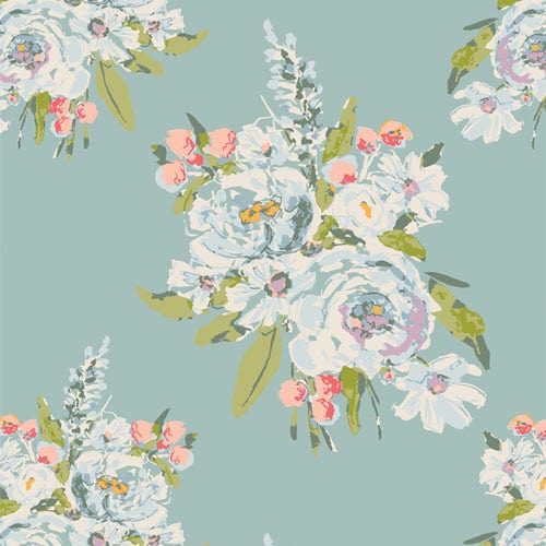 Summer Roses quilting fabric, part of the Midsummer fabric collection by Sharon Holland (SKU: MID38300)