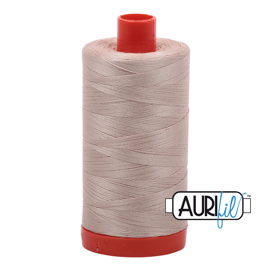Aurifil Cotton Mako Thread - 50wt - 1300m Spool - Ermine - MK50SP2312
