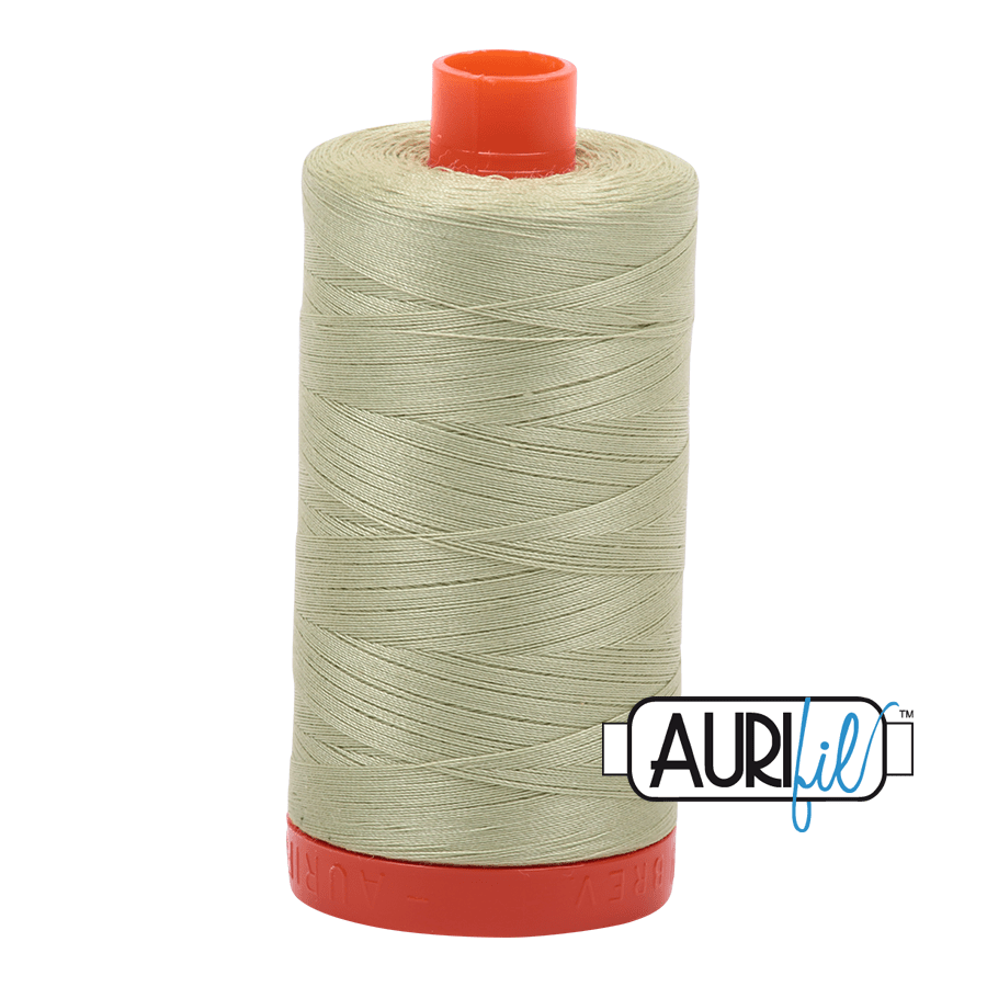 Aurifil Cotton Mako Thread - 50wt - 1300m Spool - Light Avocado - MK50SP2886
