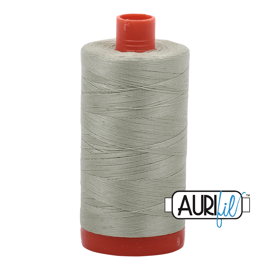 Aurifil Cotton Mako Thread - 50wt - 1300m Spool - Spearmint - MK50SP2908