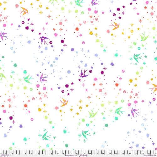 True Colors MINKY - Fairy Dust in White - Tula Pink - 2 Yard Cut