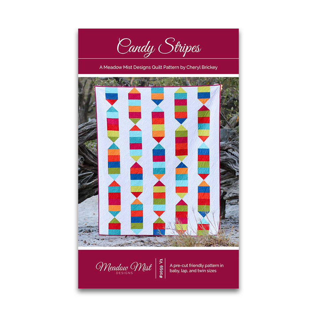 PREORDER - Candy Stripes - Quilt Pattern - Meadow Mist Designs - MMD 1059 - Paper Pattern