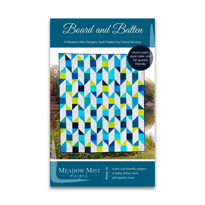 Board and Batten Quilt Pattern - Meadow Mist Designs - MMD 1103 - Printed Pattern