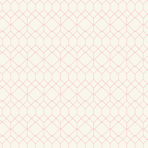 A closeup shot of the quilting fabric pattern called Whispering Gates, designed by Patty Basemi as part of the Mademoiselle collection. The SKU is MMS97904.