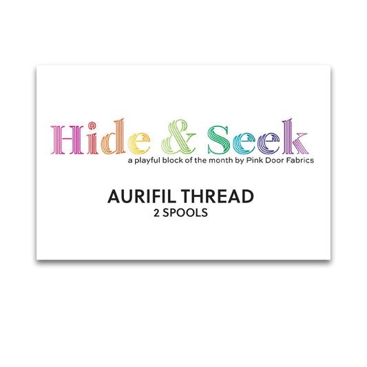Hide and Seek BOM - Individual Monthly Aurifil Thread Sets
