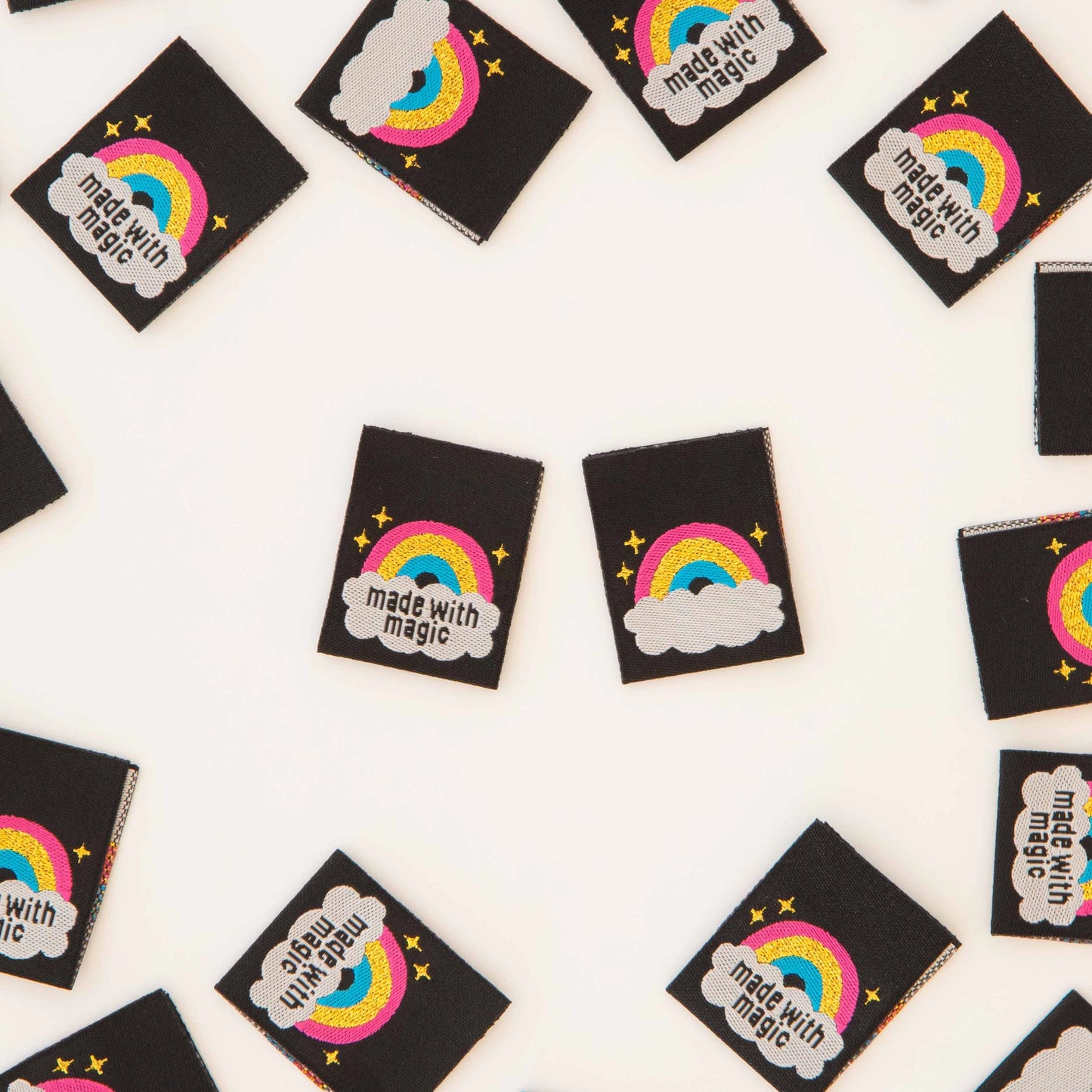 Sarah Hearts - Made With Magic - Sewing Woven Clothing Label Tags - LP198