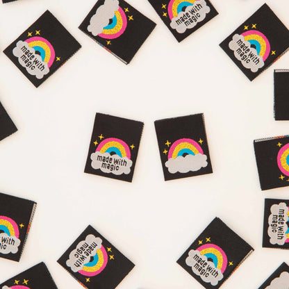 Sarah Hearts - Made With Magic - Sewing Woven Clothing Label Tags - LP198