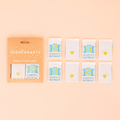 Sarah Hearts - Made at a Retreat - Sewing Woven Clothing Label Tags - LP190