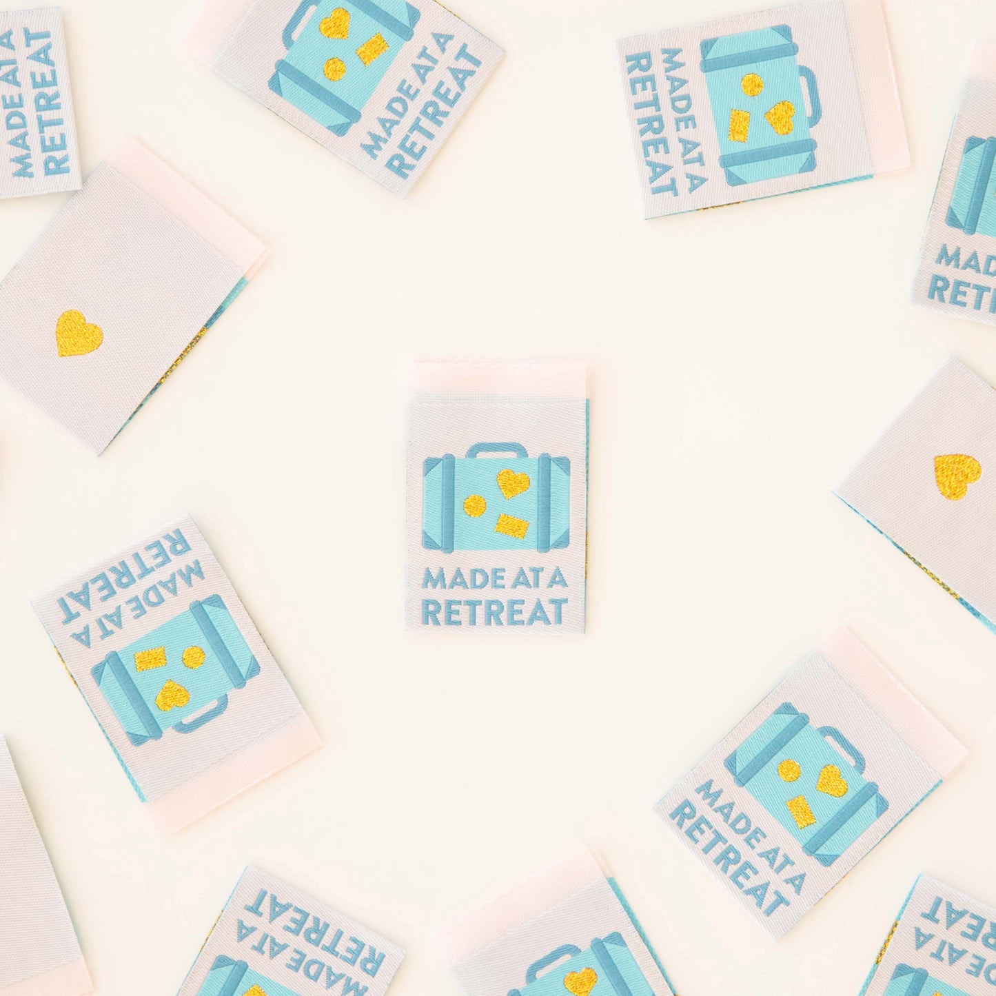 Sarah Hearts - Made at a Retreat - Sewing Woven Clothing Label Tags - LP190