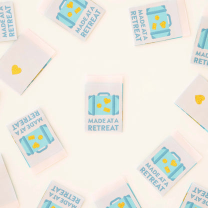 Sarah Hearts - Made at a Retreat - Sewing Woven Clothing Label Tags - LP190