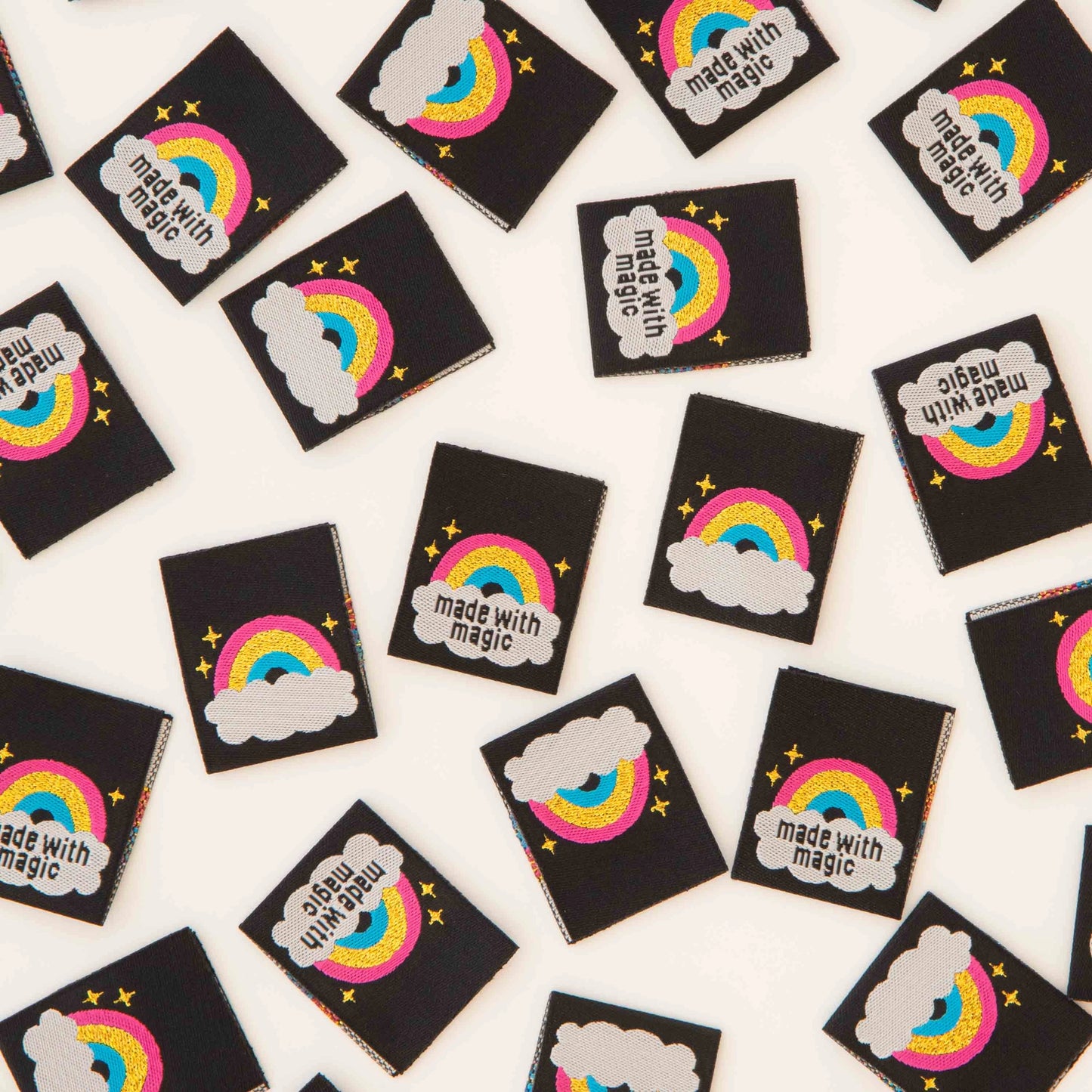 Sarah Hearts - Made With Magic - Sewing Woven Clothing Label Tags - LP198