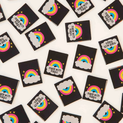 Sarah Hearts - Made With Magic - Sewing Woven Clothing Label Tags - LP198