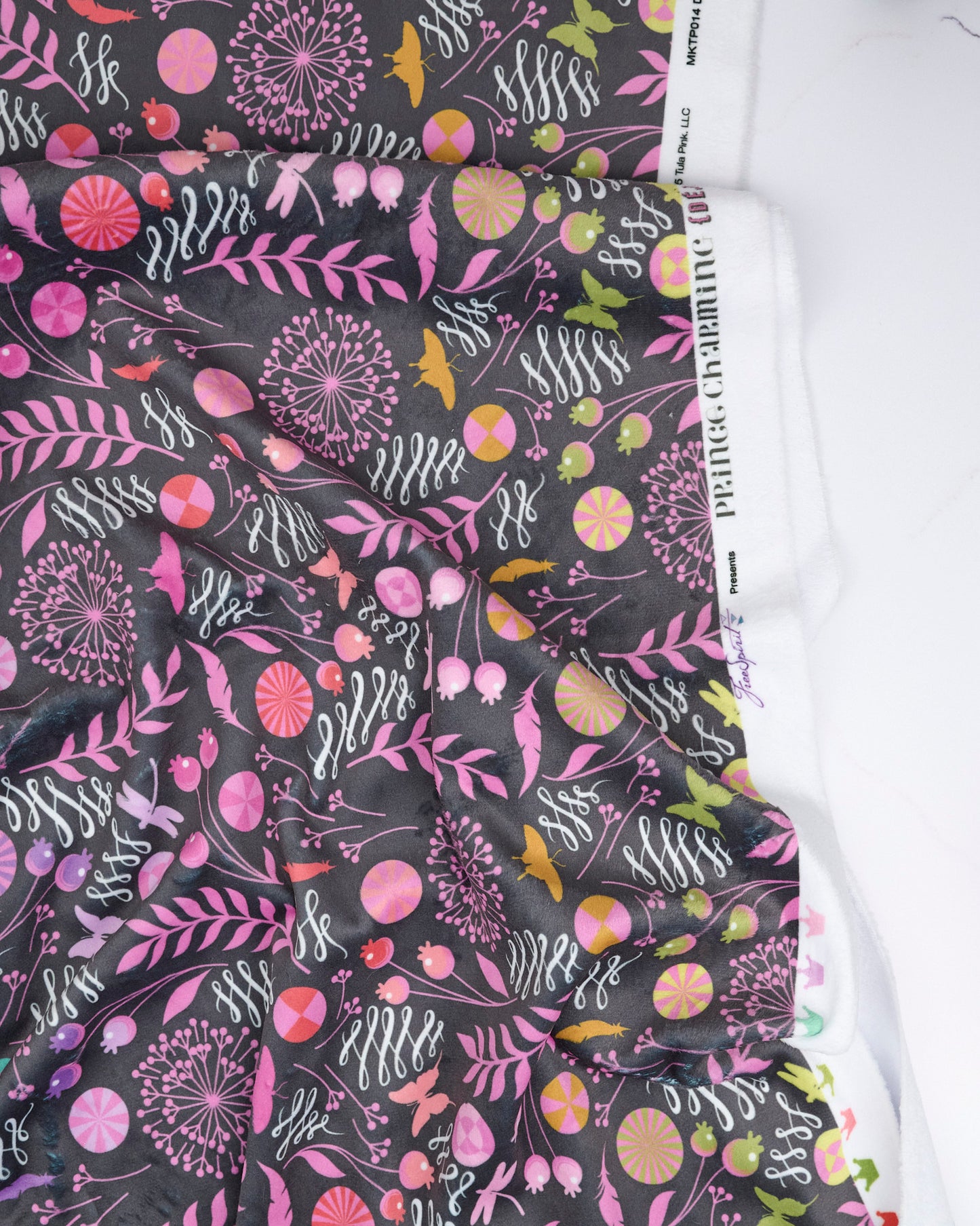 Dandelion - Prince Charming Déjà Vu MINKY by Tula Pink - Half Yard (Preorder)