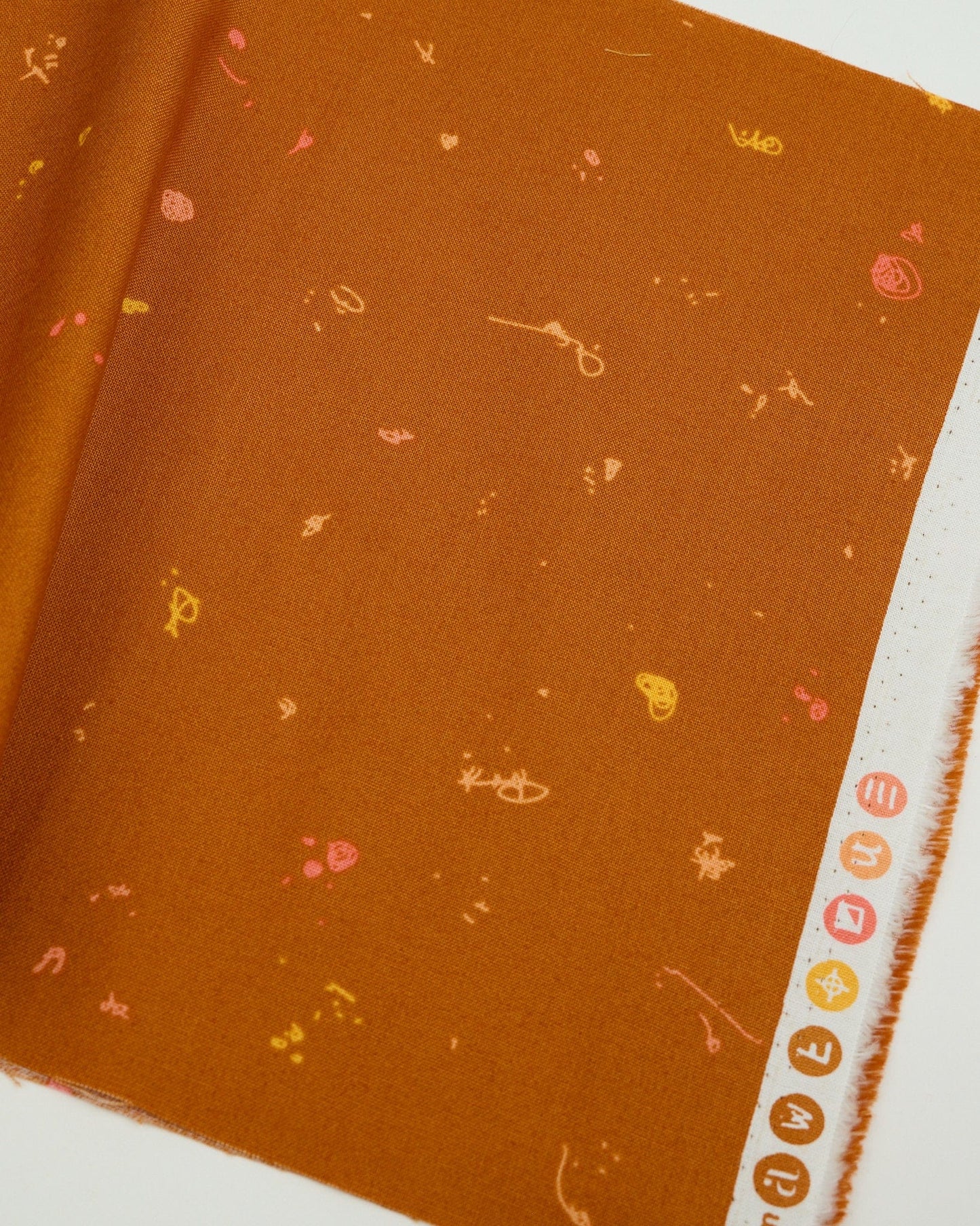 Cotton quilting fabric pattern called 'Motley in Garfield'. Part of the 'Motley' fabric collection. Designed by Giucy Giuce for fabric company Andover Fabrics. SKU: A-880-O1. 44-45 inch width.