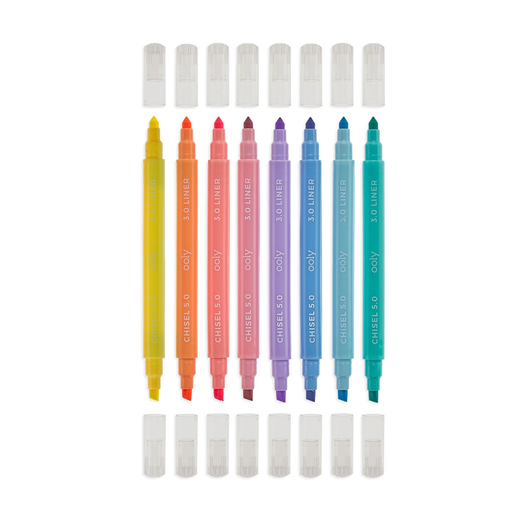OOLY - Pastel Liner Double Ended Markers - OOLY130-054