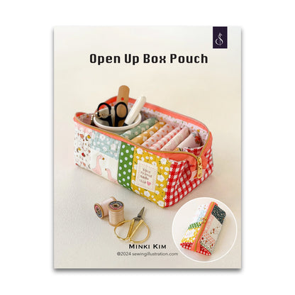 Open Up Box Pouch Pattern by Minki Kim