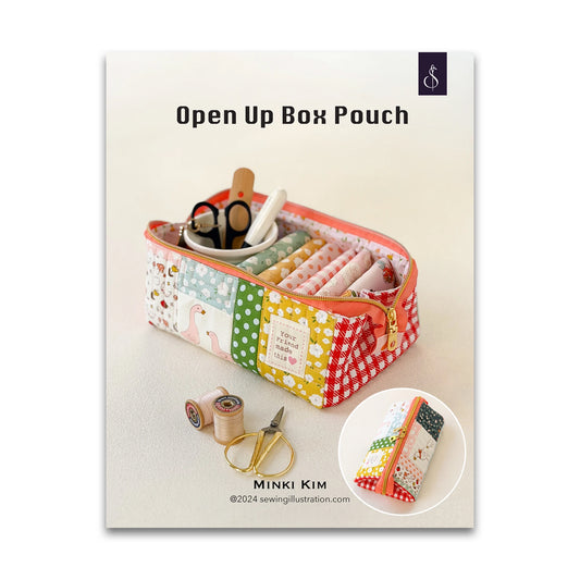 Open Up Box Pouch Pattern by Minki Kim
