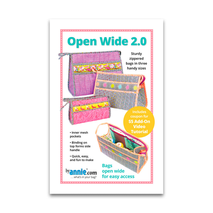 Open Wide! 2.0 - Patterns by Annie - Tote Pattern - PBA246-2