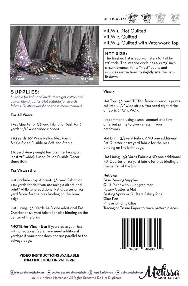The Spellbound Hat Pattern - Melissa Mortenson (Preorder)