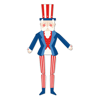 Uncle Sam Panel - Firecracker by My Mind's Eye - 35.5" x 43.5" Fabric Panel