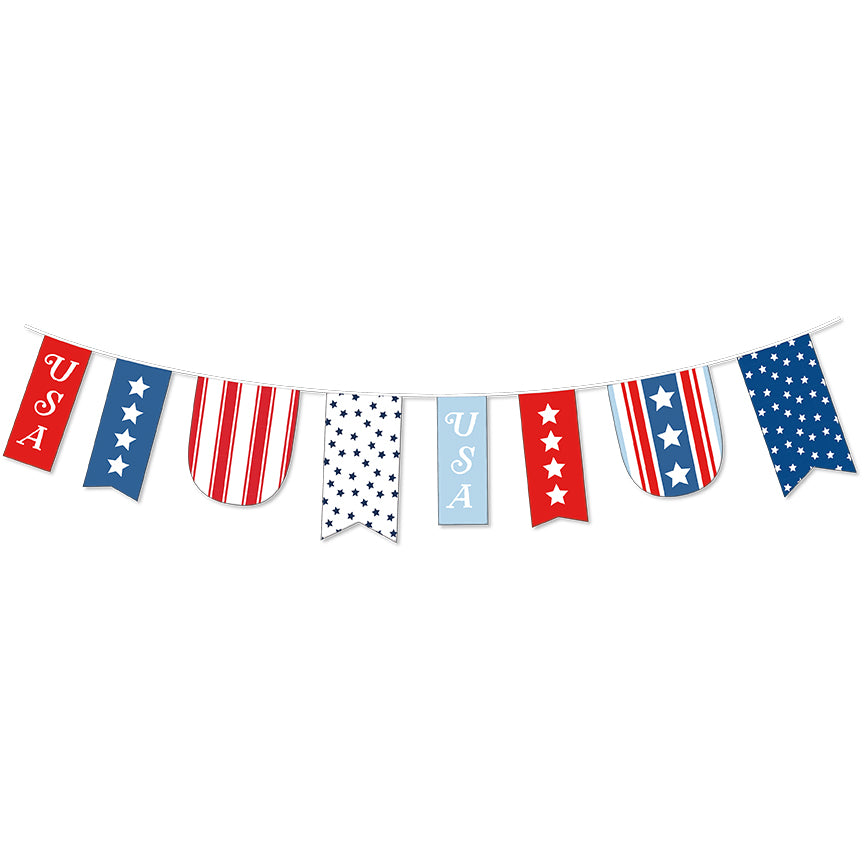 Firecracker Banner Panel - Firecracker by My Mind's Eye - 23.5" x 43.5" Fabric Panel
